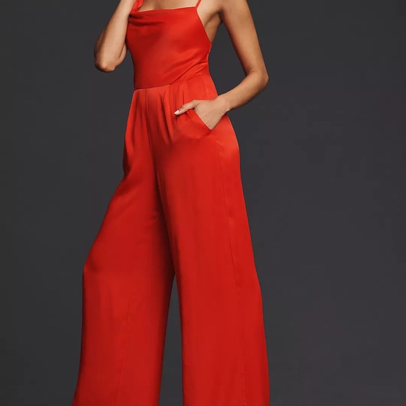 NEW Anthropologie Cowl Neck Jumpsuit - Picture 4 of 8